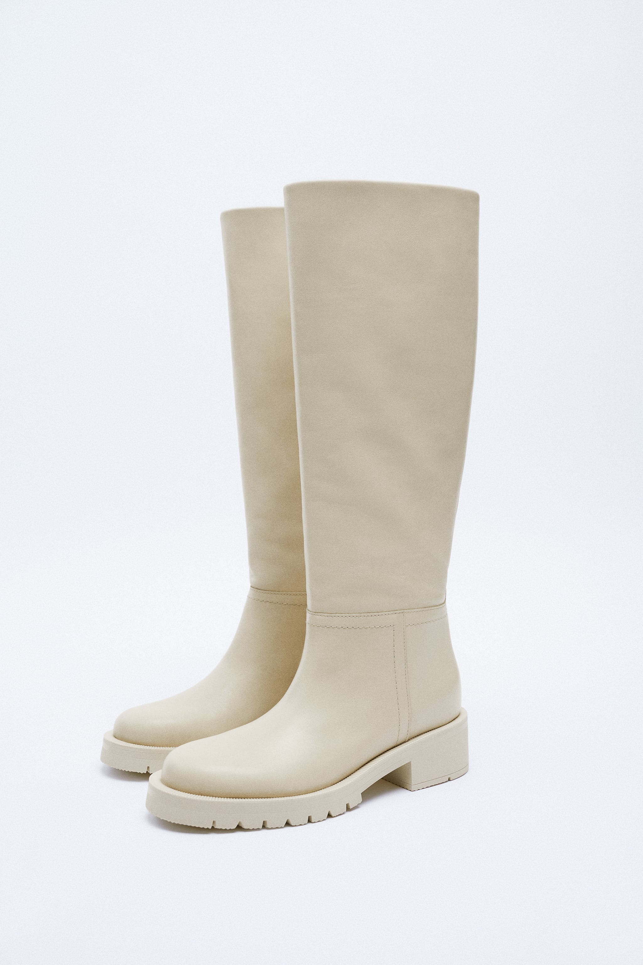 Zara Flat Knee High Boots