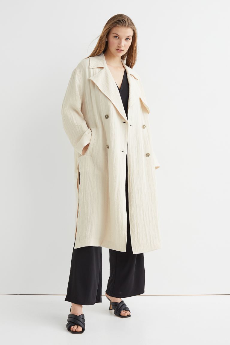 H&M Double-Breasted Trench Coat