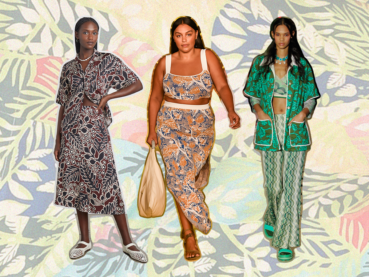 Tropical print trend, spring summer 2022