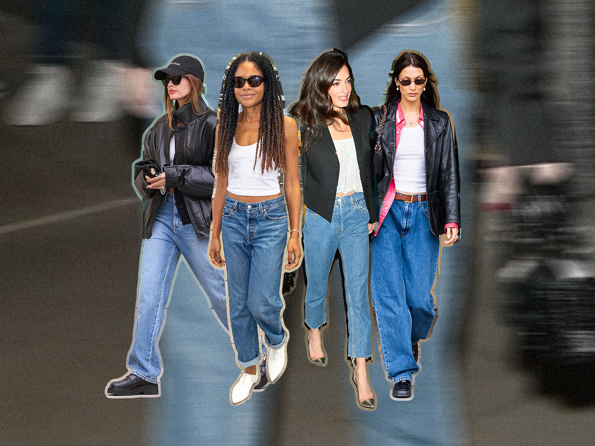 3 Classic Items Celebs Are Wearing With Non-Skinny Jeans