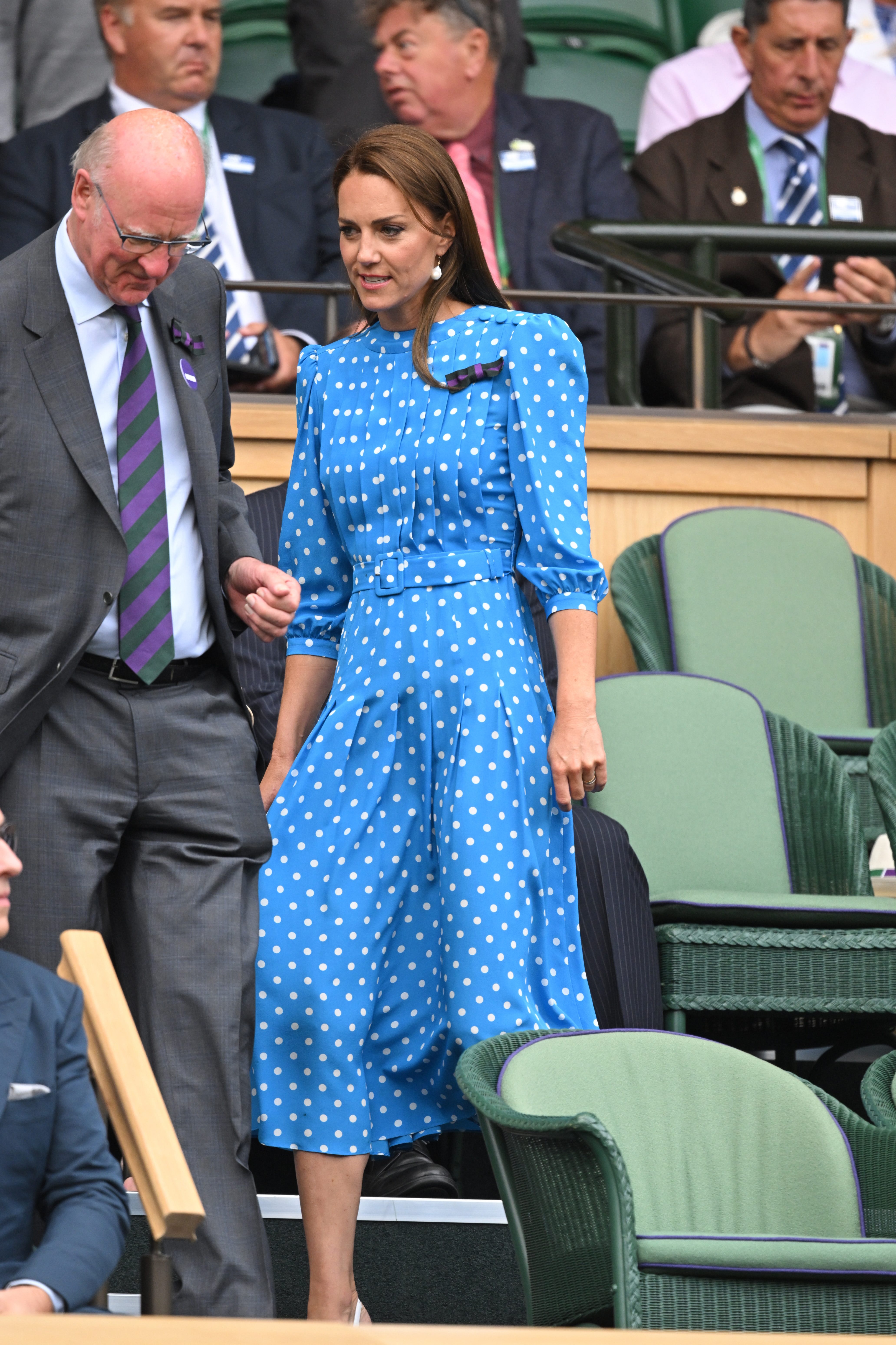 Kate Middleton Wimbledon 2022: The Duchess of Cambridge attends Wimbledon in a bright blue dress with white polka dots