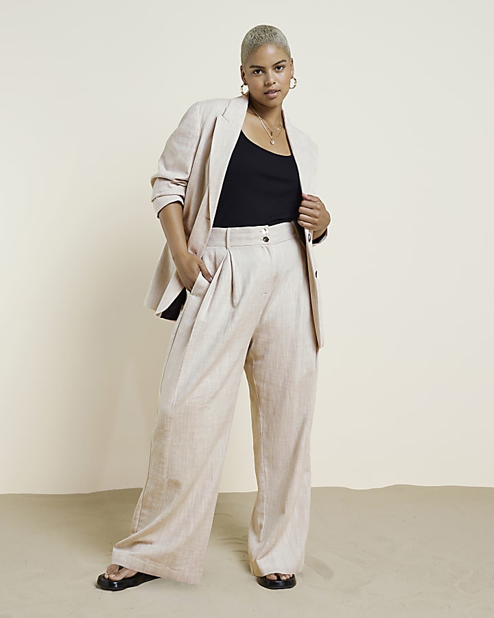 WOMENS PLEATED STRAIGHT TROUSERS  UNIQLO IN