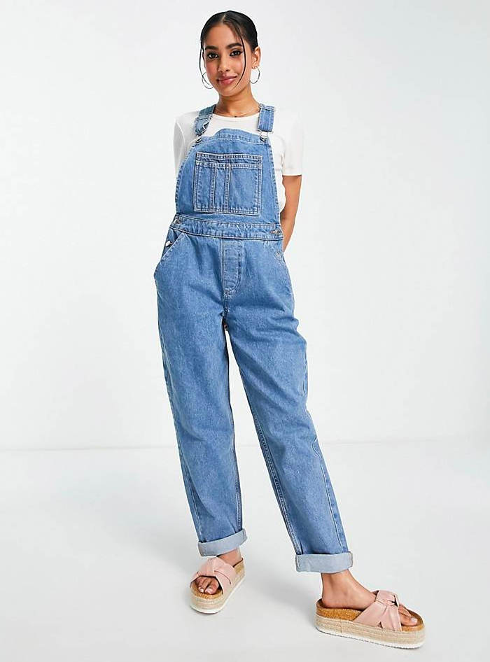 Sienna Miller's Sézane Dungarees Are Such a Denim Trend | Who What Wear