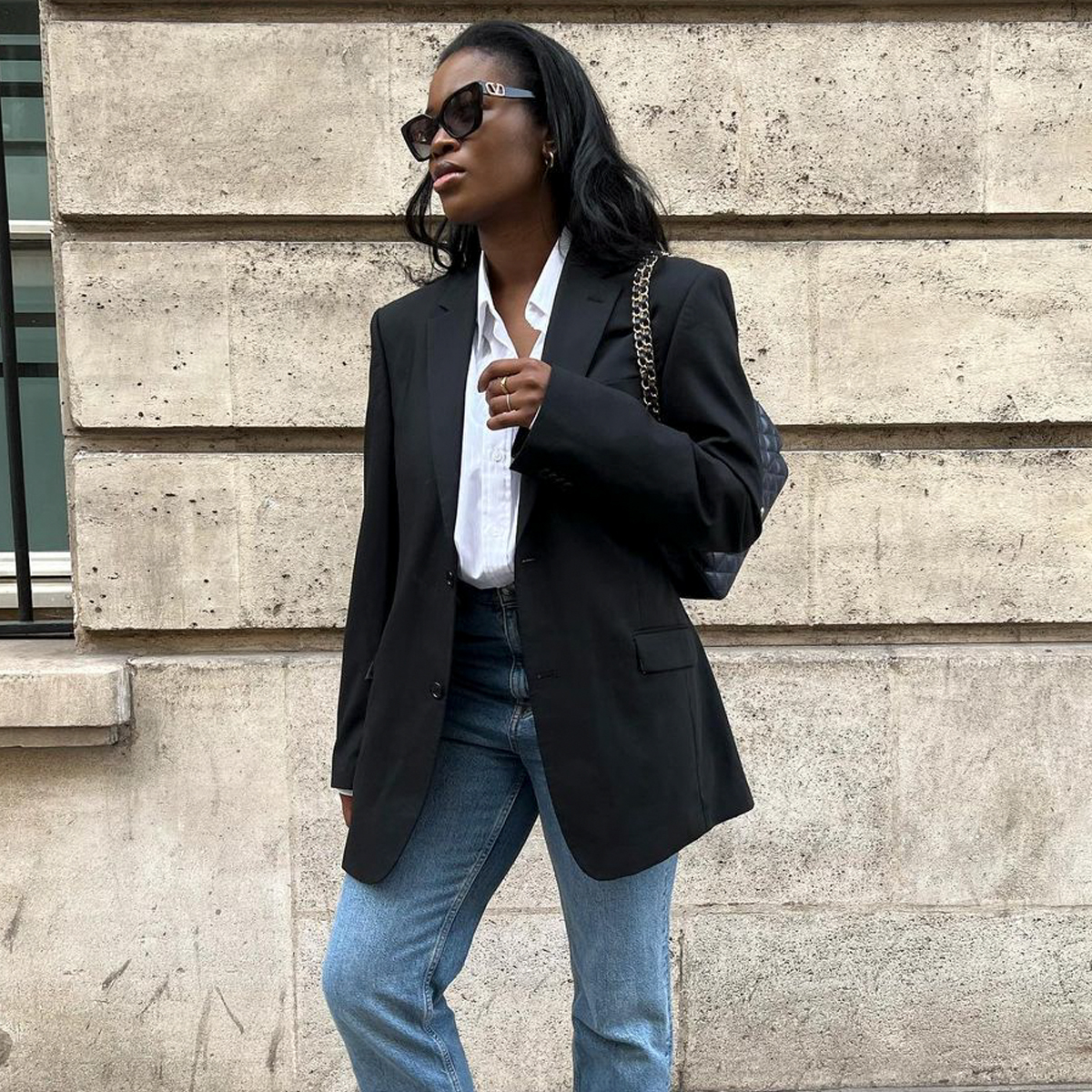 Rock Your Style with These Chic Oversized Black Jacket Outfit Ideas ...