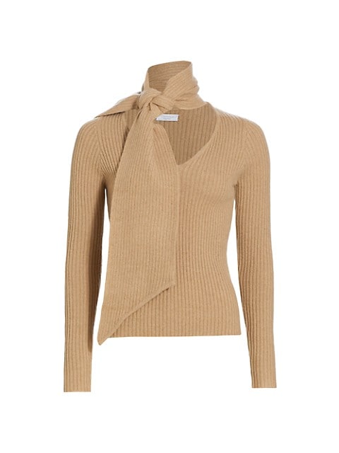 Deveaux New York Farren Wool & Cashmere Scarf Sweater
