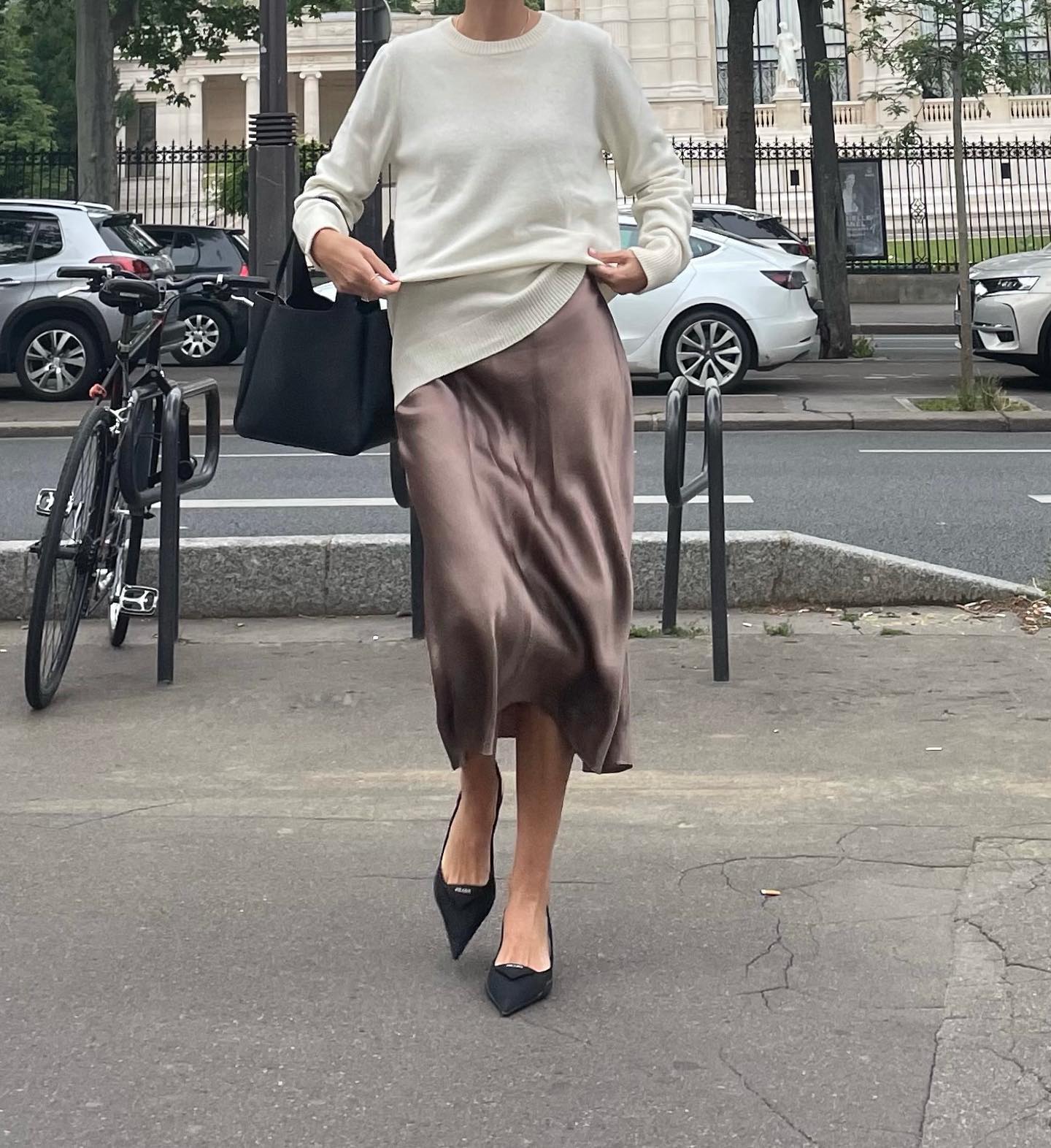 How to Wear a Slip Skirt Like a French Girl | Who What Wear UK