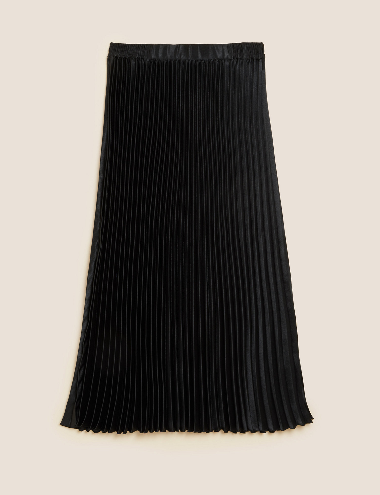 Атласная юбка Midaxi со складками M&S Collection