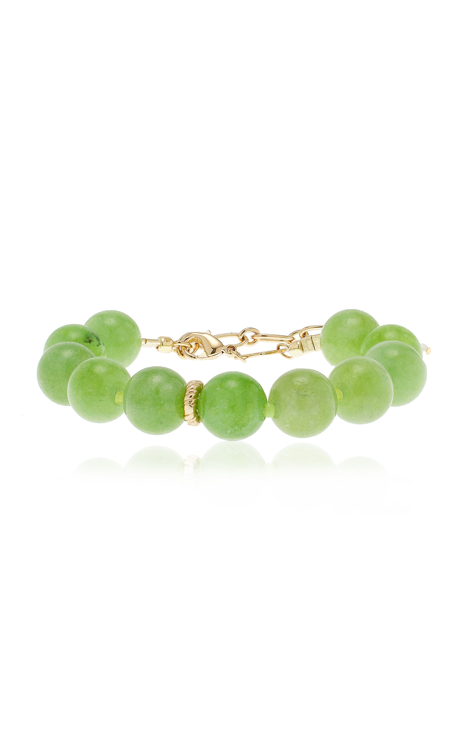 Green Bowl Quartz Pearl Bracelet
