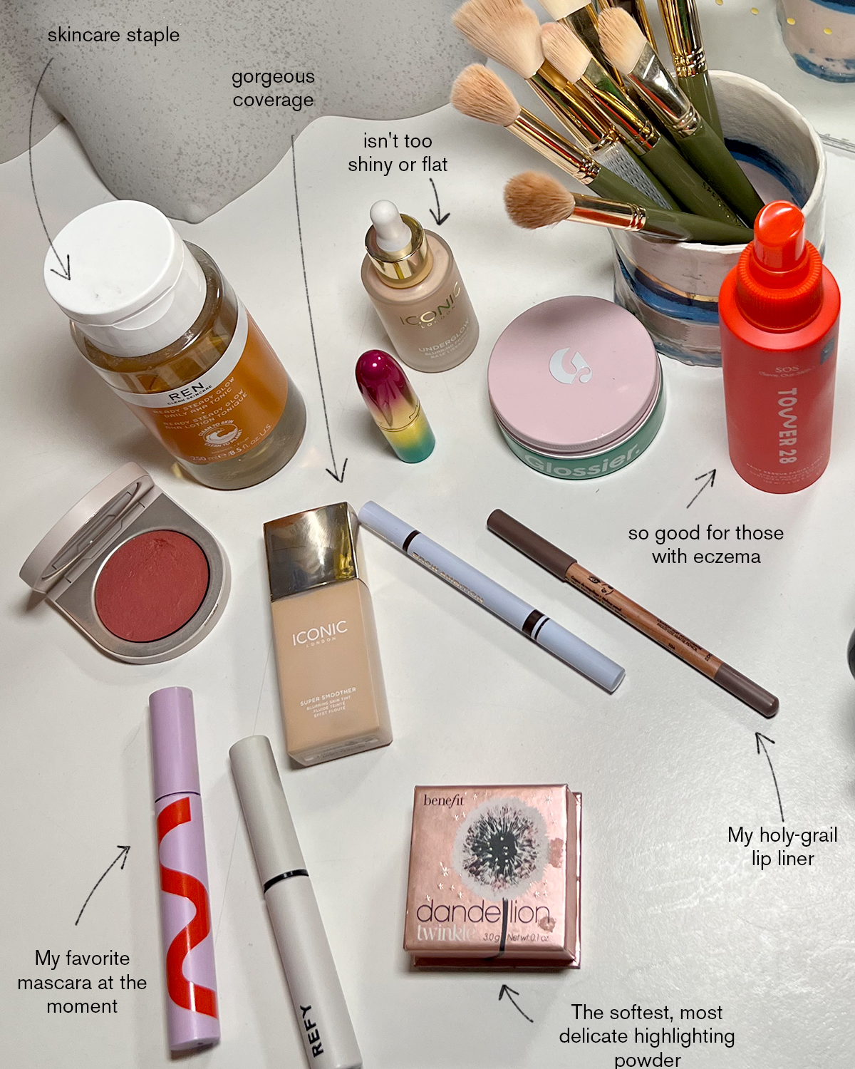 Katie Jane Hughes favorite beauty products