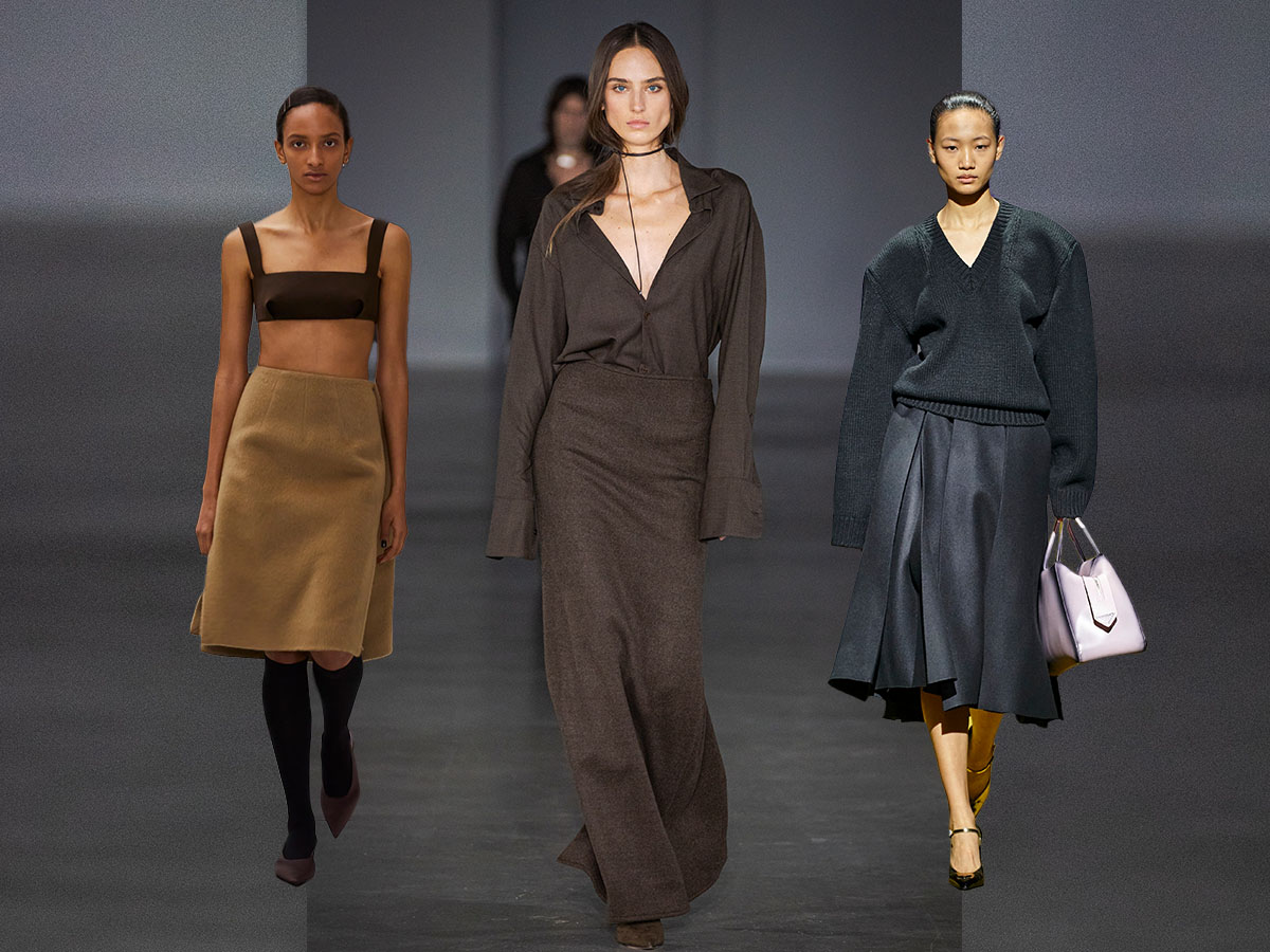 The biggest fall/winter 2022 skirt trends according to the runway