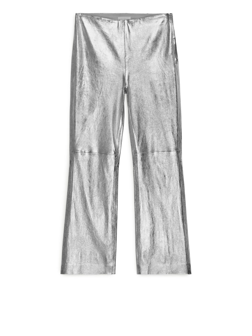 Arket Cropped Stretch Leather Trousers