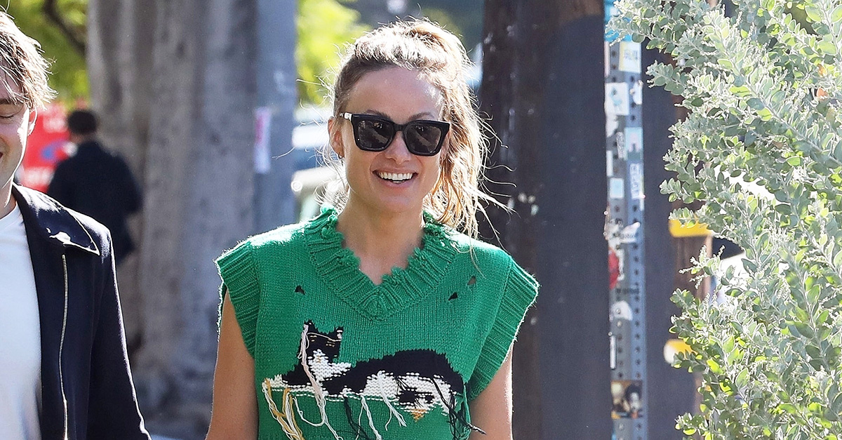 Olivia Wilde Wore the Latest Anti-Skinny Jean Trend to Get Behind