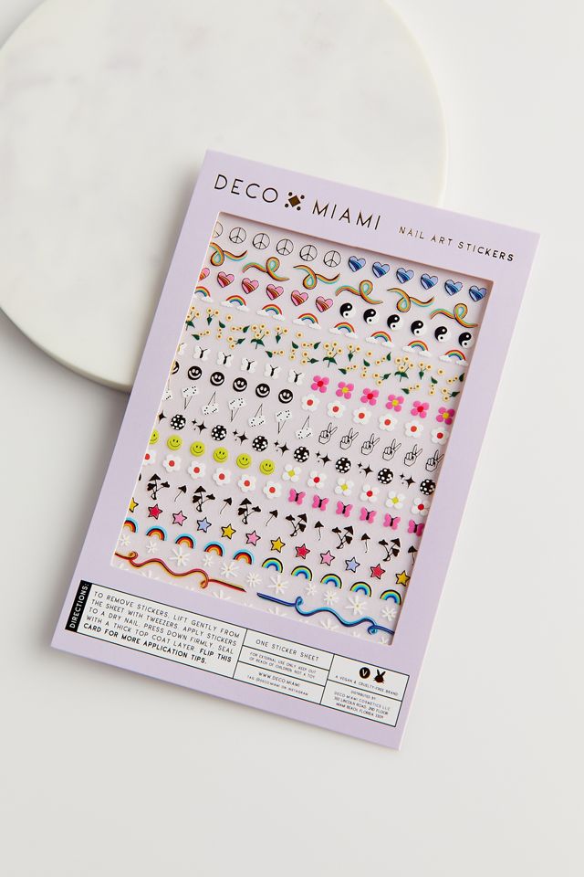 Deco Miami Nail Art Sticker Sheet