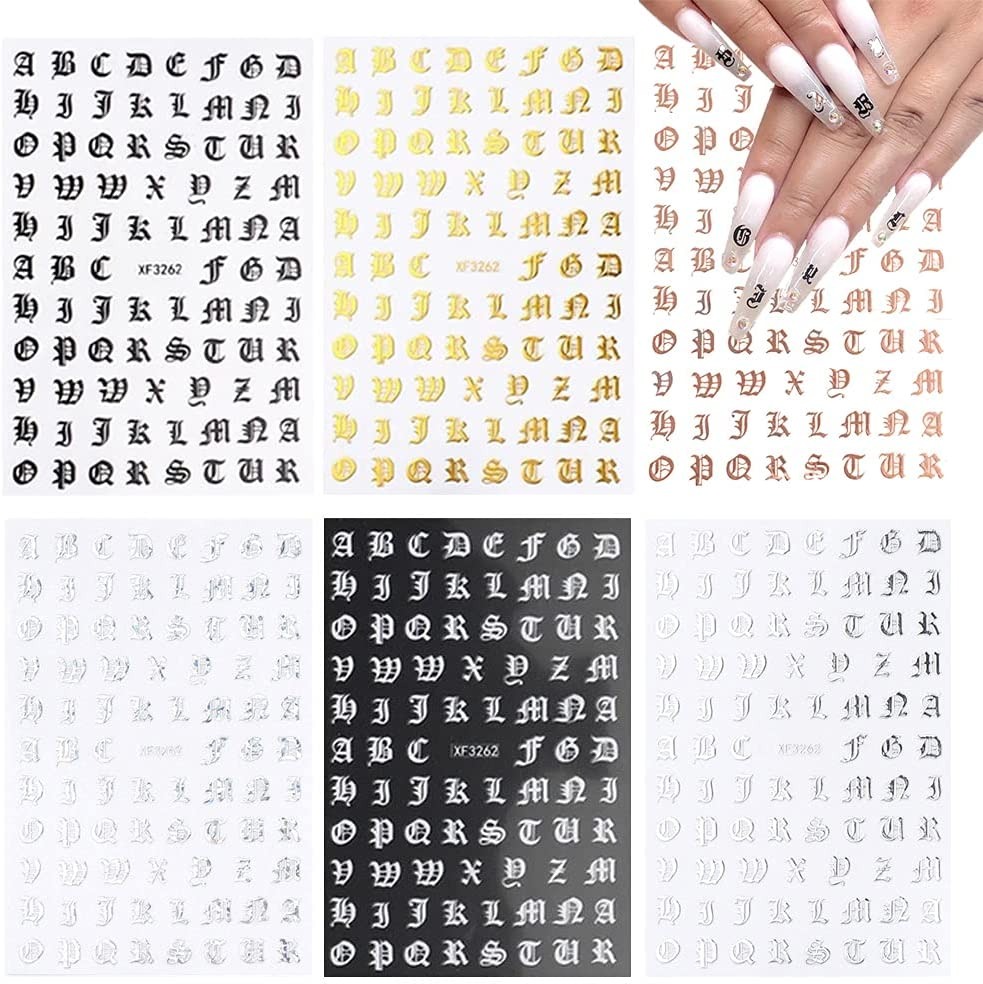 NY Letter Nail Art Stickers