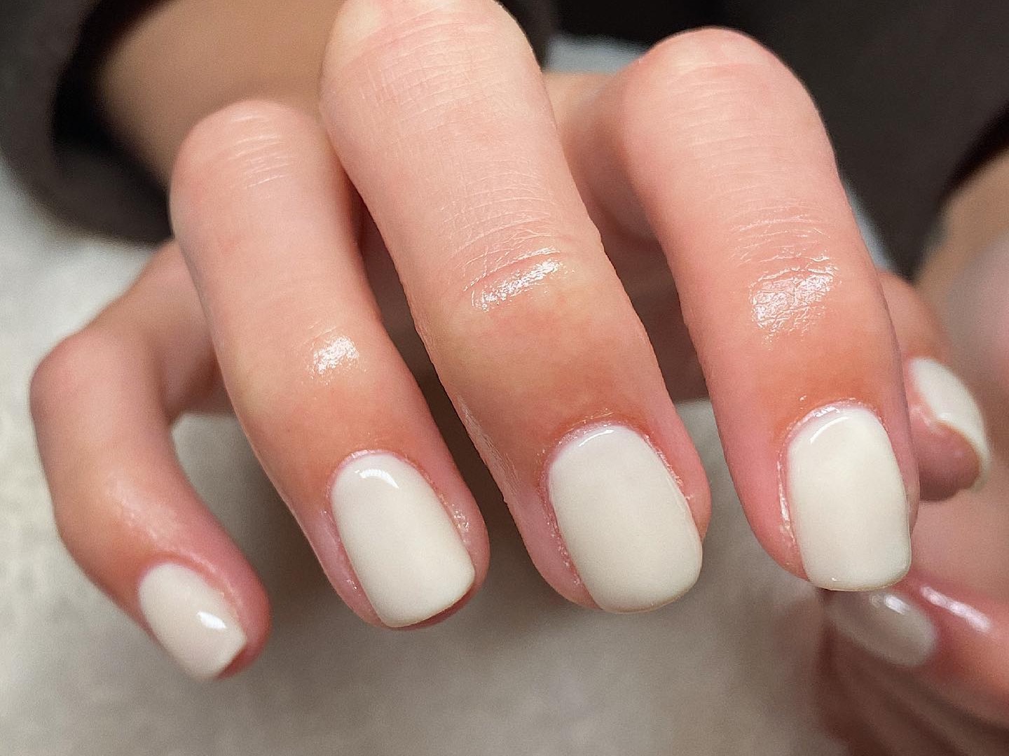 These 8 Nail Colours Will Be Trending in 2023: @BAMBINAILSS Oat Milk