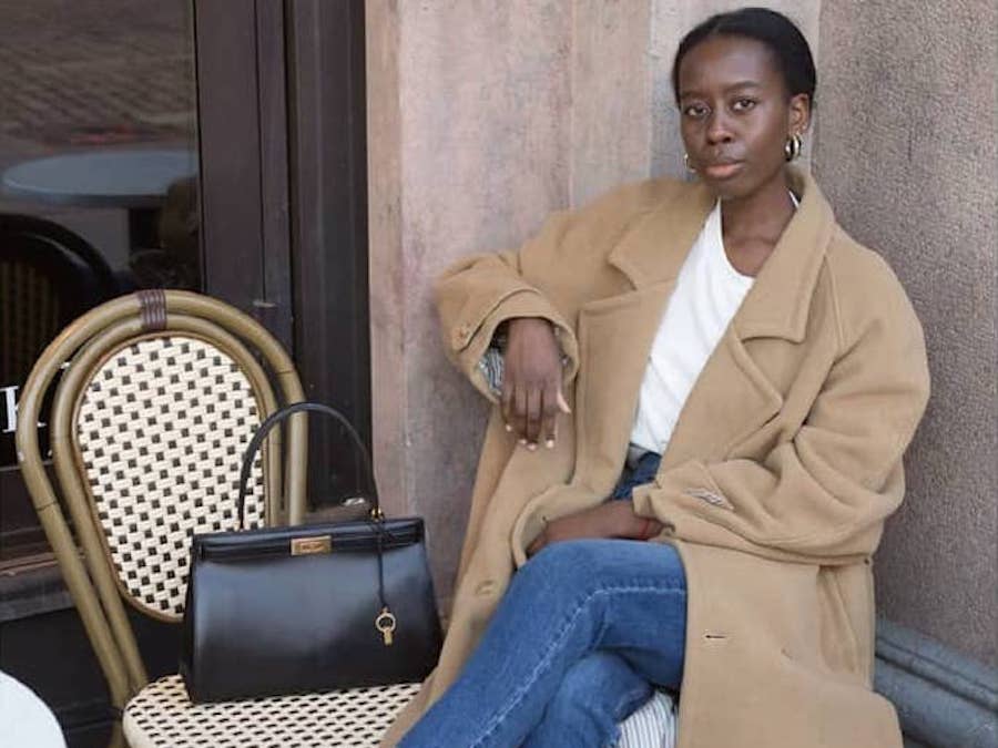 Influencer Sylvie Mus 6 Editor-Approved Wardrobe Staples Camel Coat Jeans