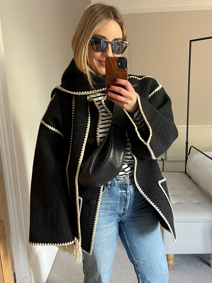 4 Totême-Scarf-Jacket Outfits I've Lived in This Season | Who What