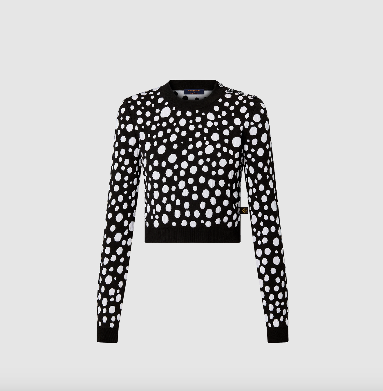 Louis Vuitton LV x YK LV Iconic Infinity Dots Necklace Black White Metal & Enamel
