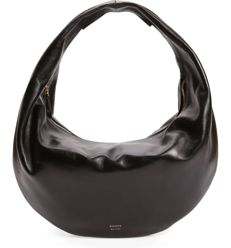 Khaite Medium Olivia Patent Leather Hobo Bag