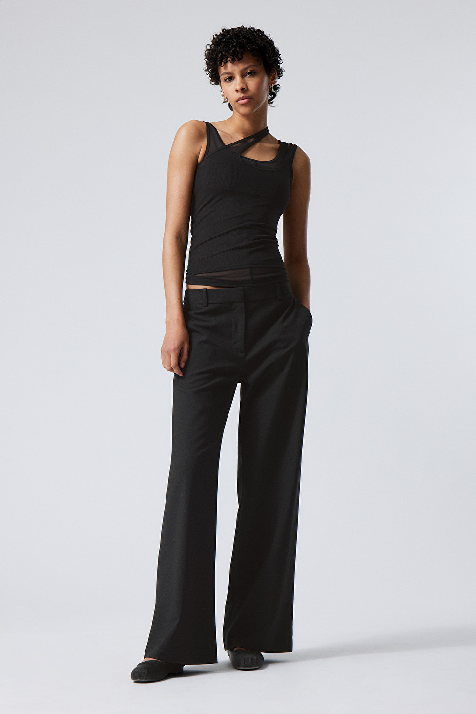 Ladies Miss Selfridge Black Trousers With end Leg ruffles Size 12 | eBay-saigonsouth.com.vn
