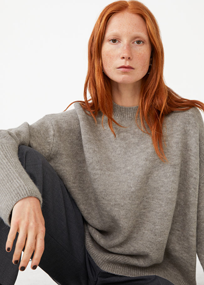& Other Stories Relaxed Crewneck Wool Sweater