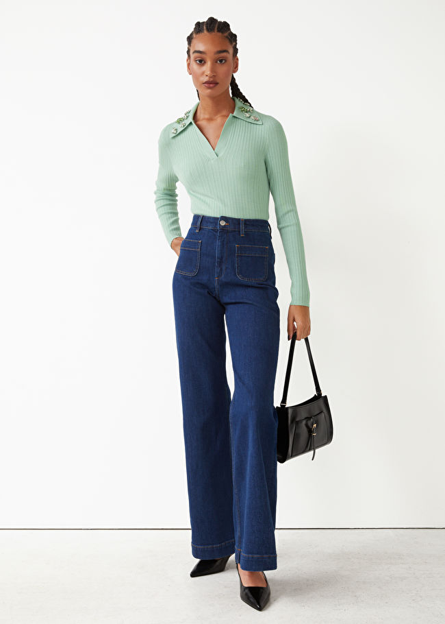 & Other Stories Flared High Waist Jeans