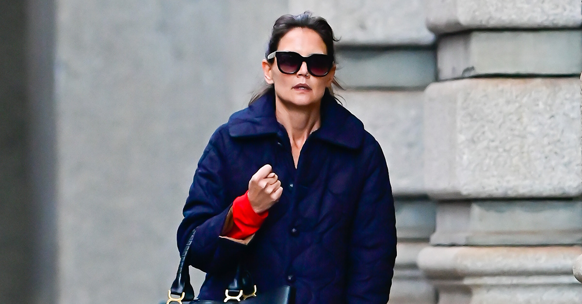Katie Holmes Wore the Bag Trend Everyone Says Is Replacing Mini Bags