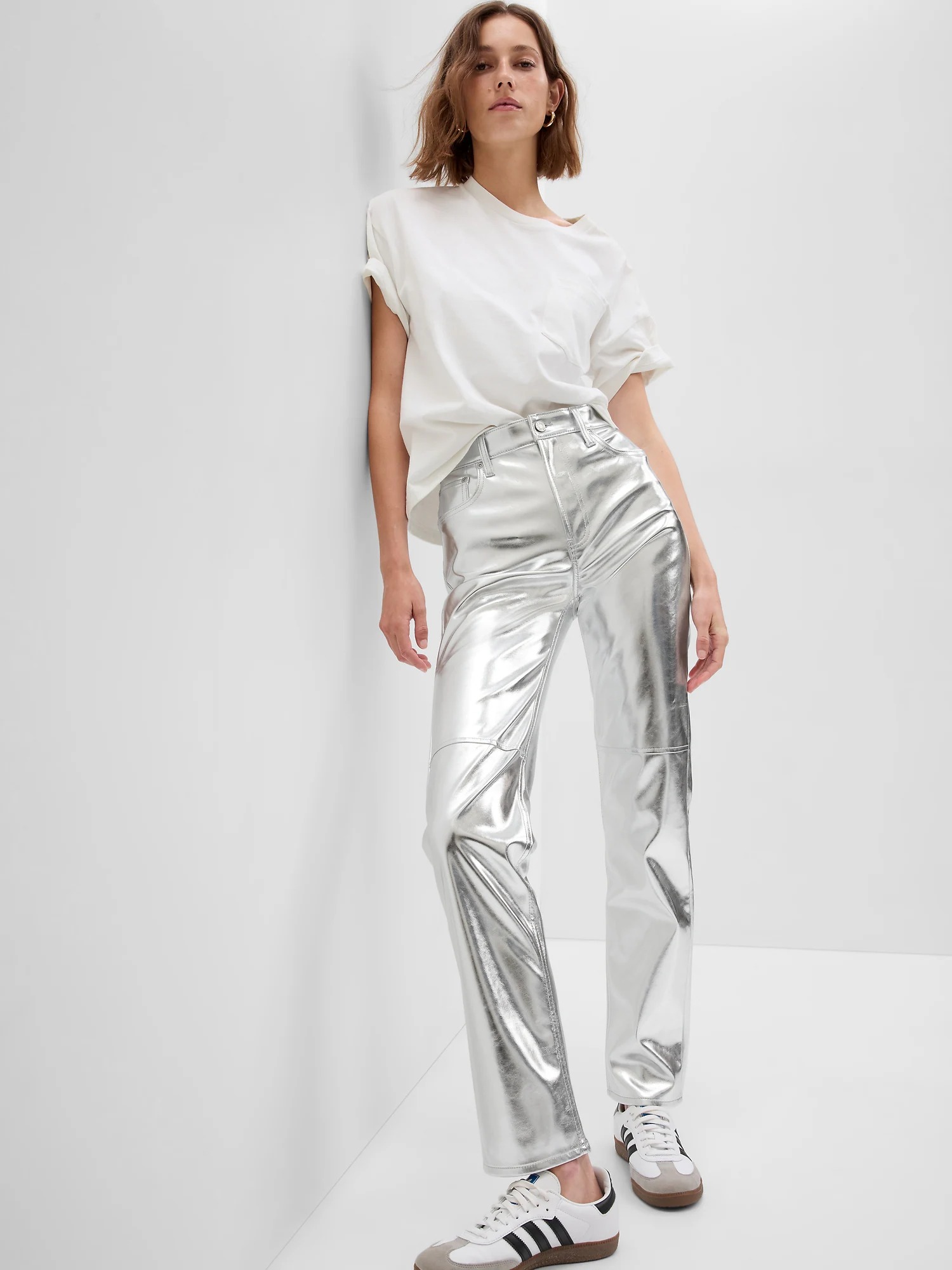 The Metallic Trend Fashion People Are Wearing This Spring | Who What Wear