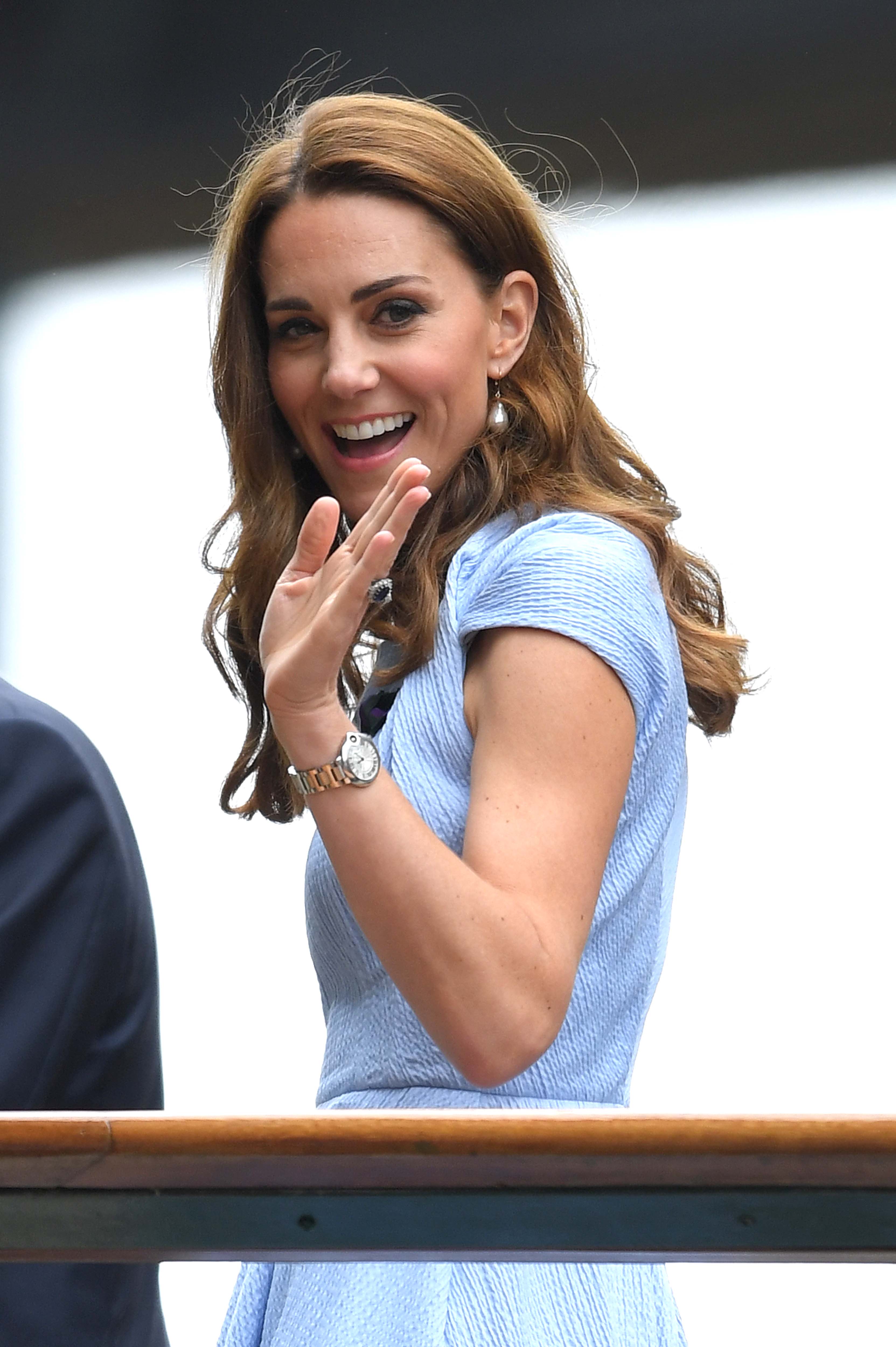 kate middleton's silver watch by cartier