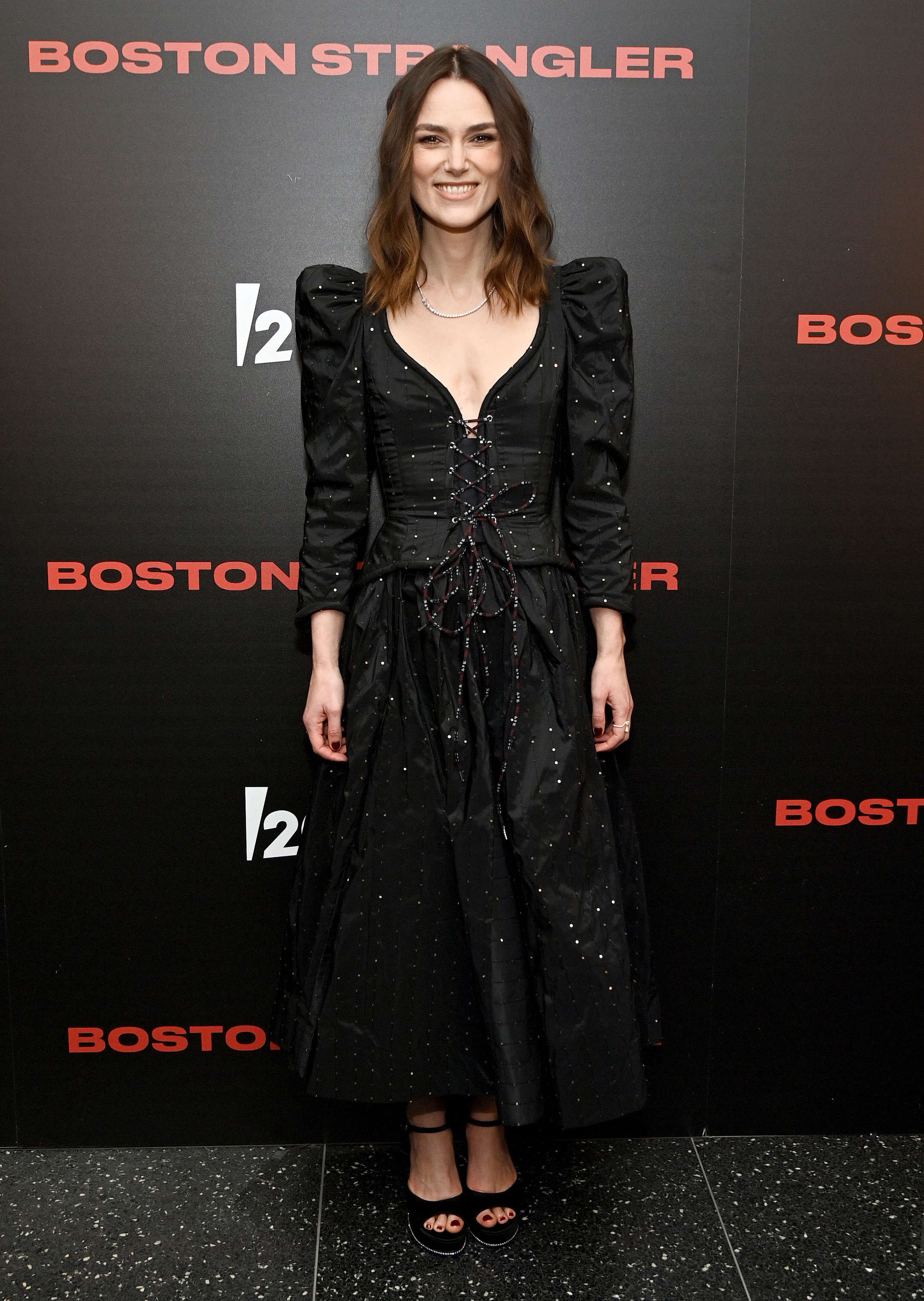 Keira Knightley Wore a Corset Dress on the Red Carpet