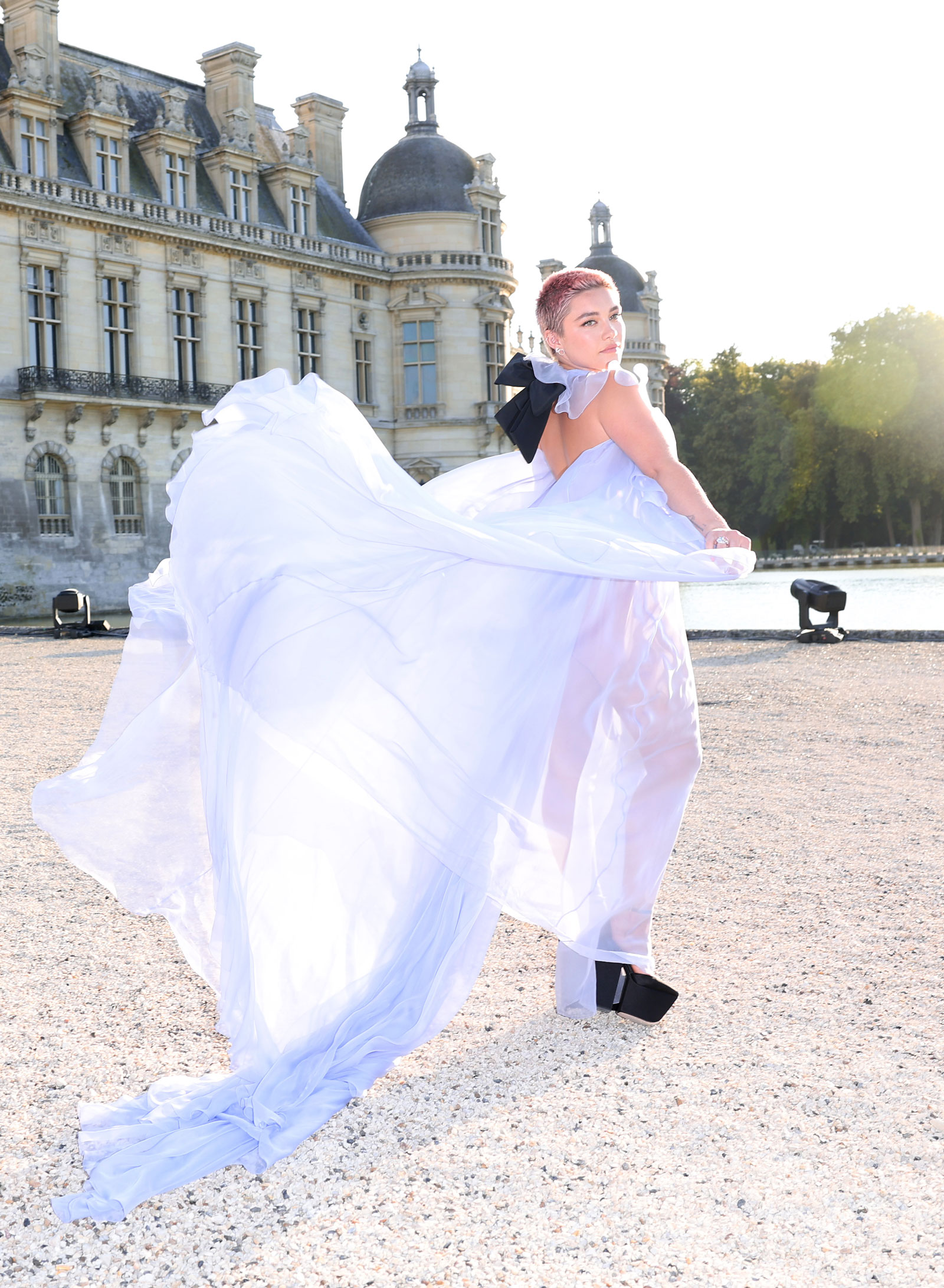 Florence Pugh Just Wore a Completely Sheer Gown in Paris | Who What Wear UK