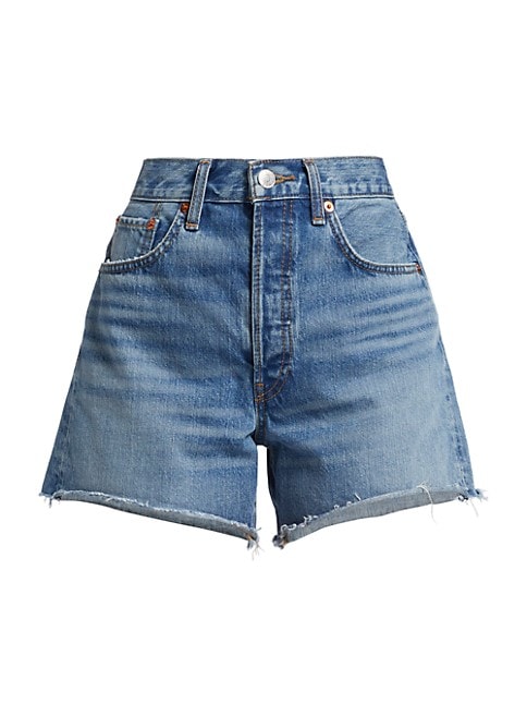 Re/Done 90s Low-Slung Denim Shorts