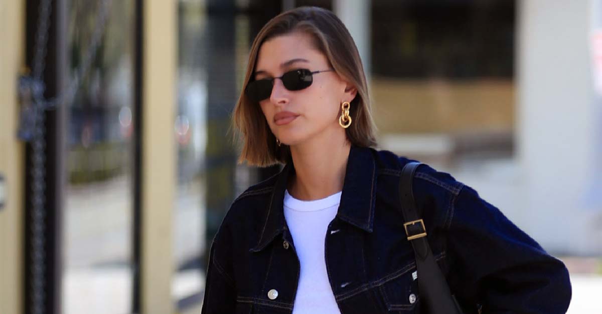 Hailey Bieber Can't Stop Wearing Vintage Baggy Shorts This Summer