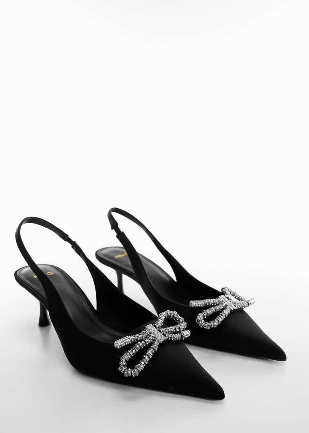 Mango Shoe With Strass Bow Detail