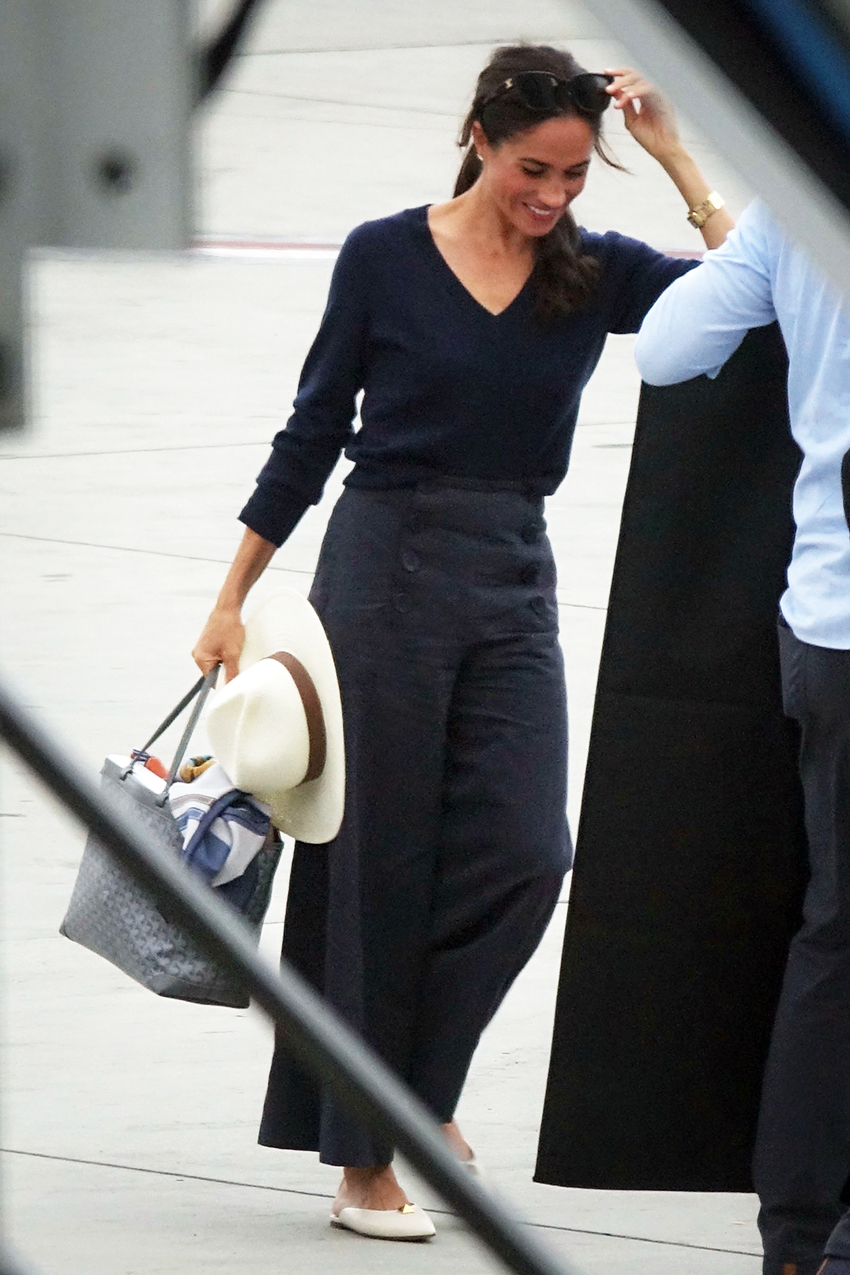 Meghan Markle at the airport