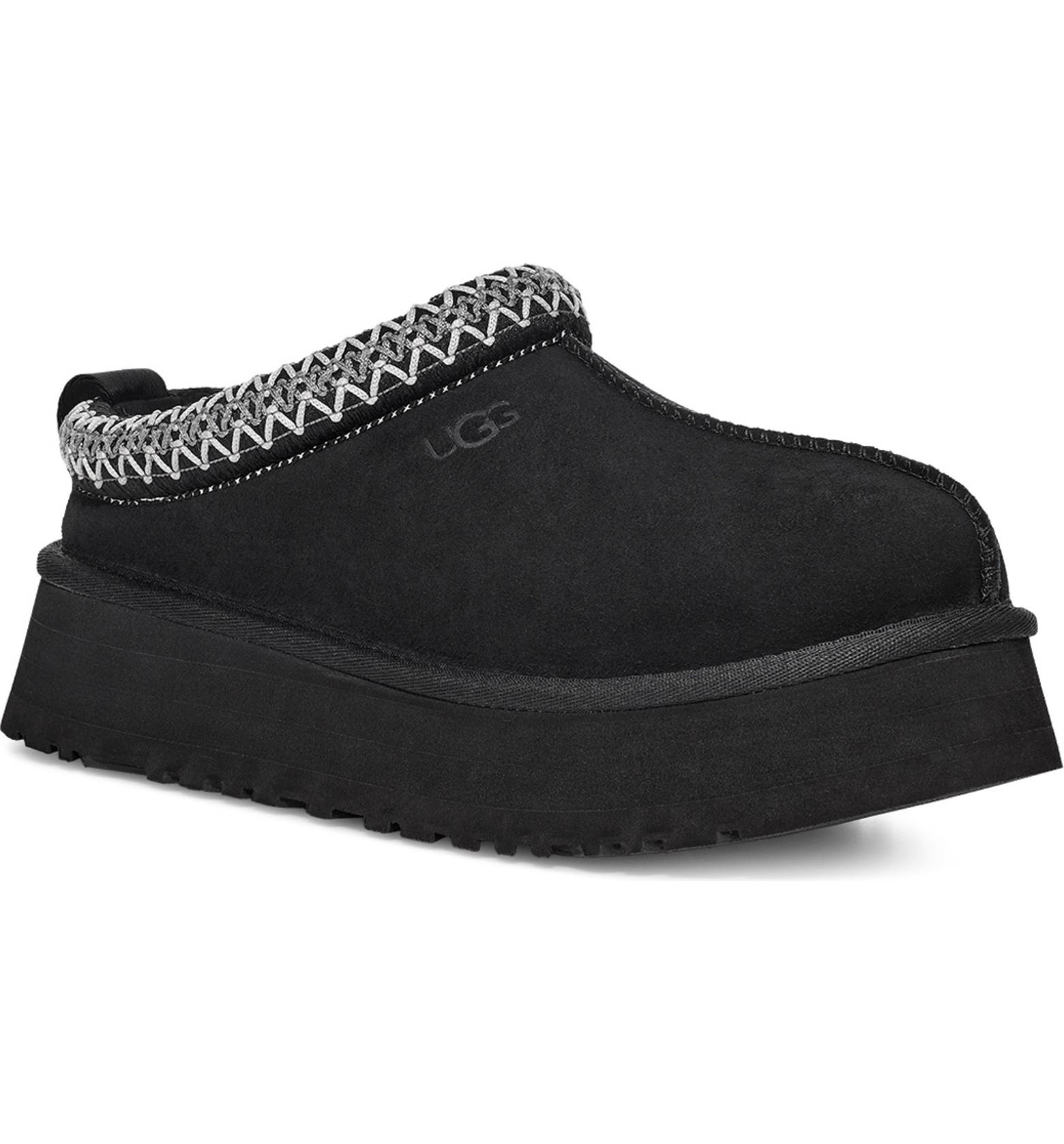 Ugg Tazz Platform Slippers in Black