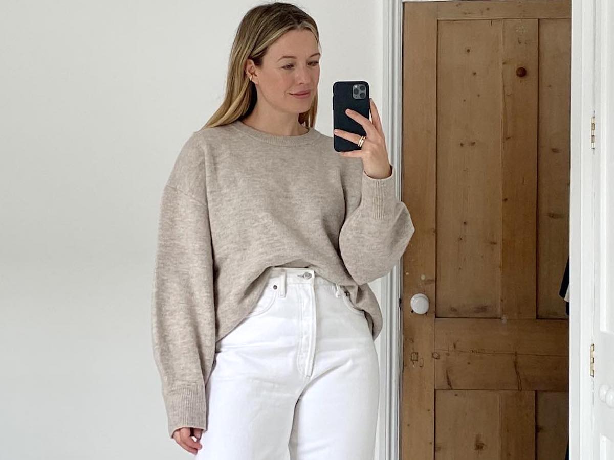 5 Incredibly Chic Cashmere Pieces to Shop Now Alexis Foreman Neutral Sweater