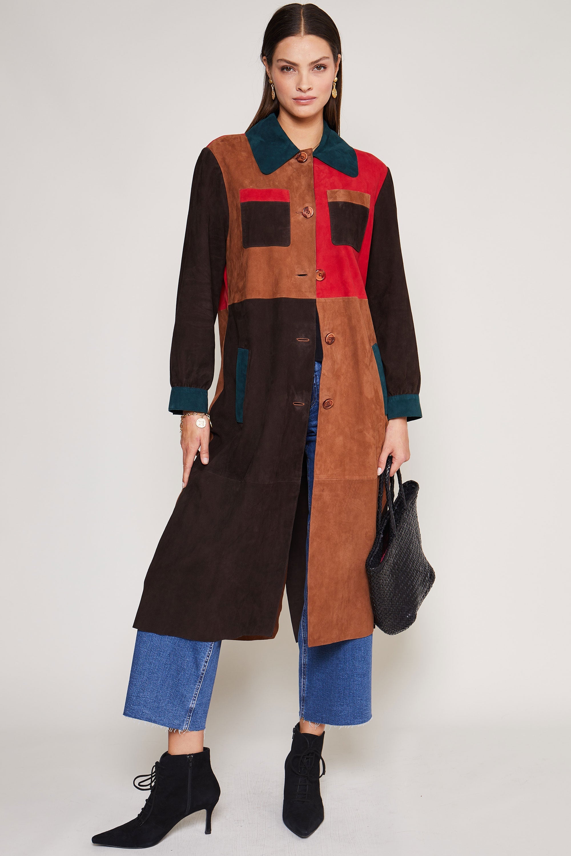 Rixo Milly  Patchwork Coat