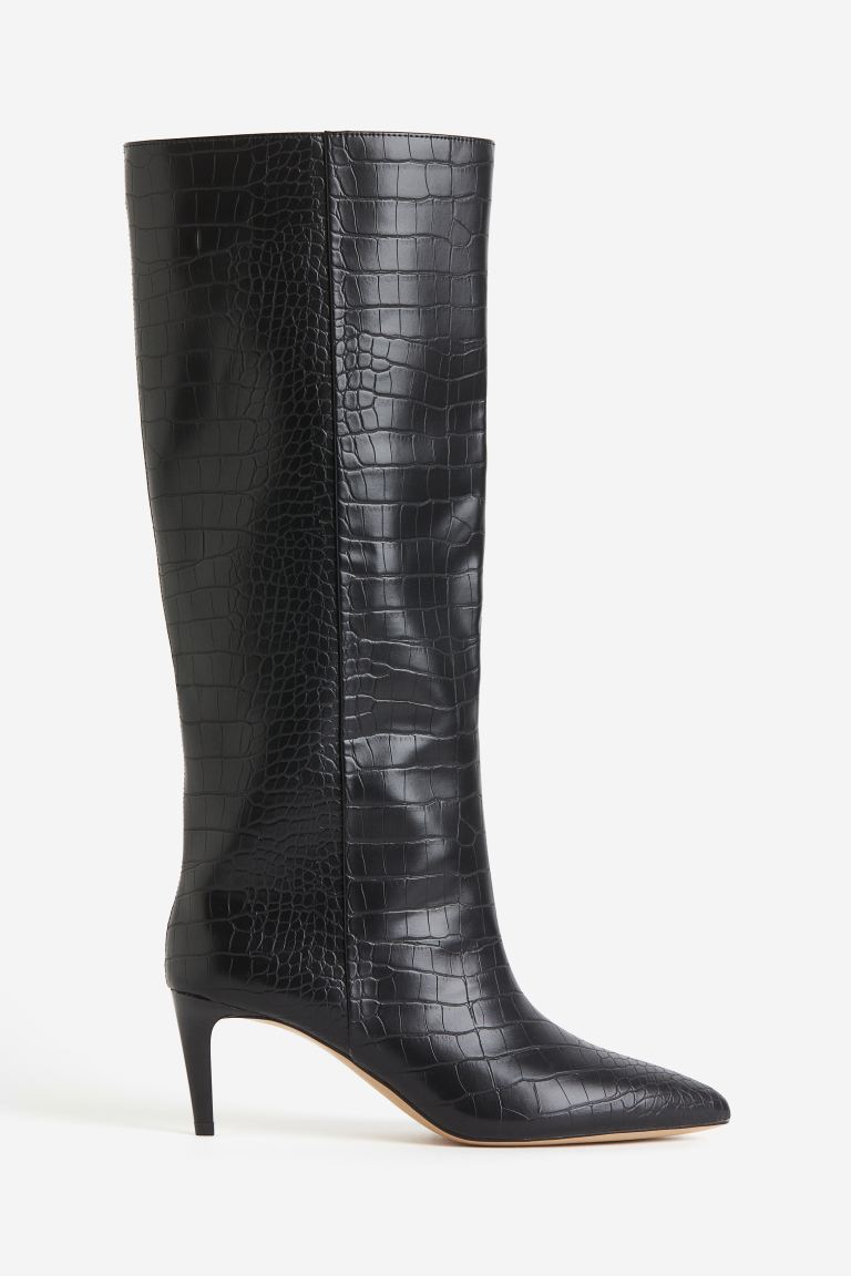 Amazon.com: Women's Black High Heel Boots-hkpdtq2012.edu.vn