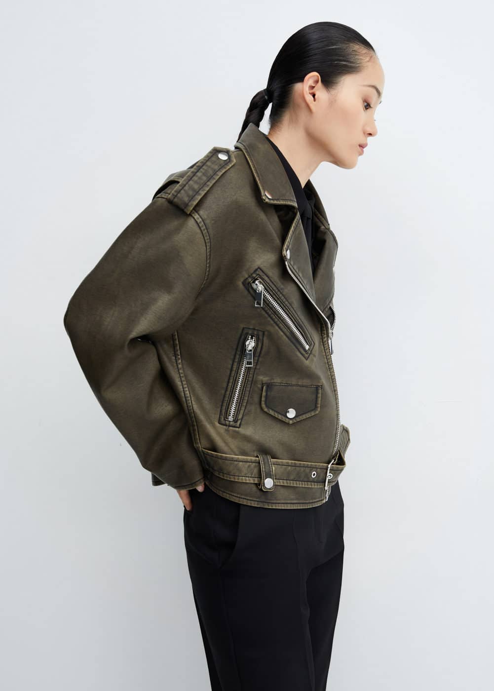 Zara Women Leather Jacket - A2 Jackets-anthinhphatland.vn