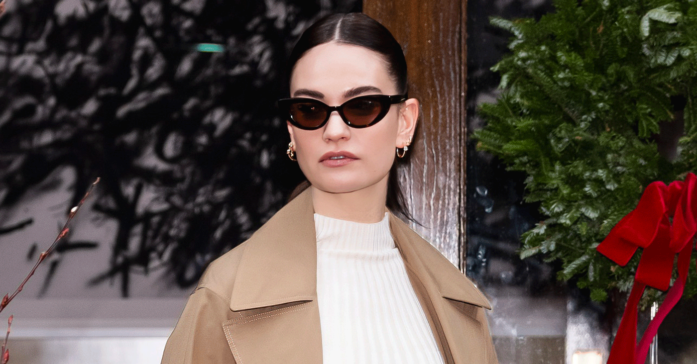 Lily James Wore the Perfect Winter Boot Outfit in NYC