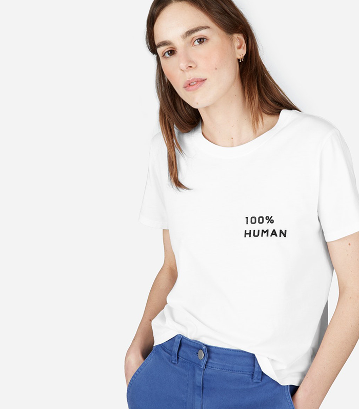 The Human női box póló kis nyomtatásban