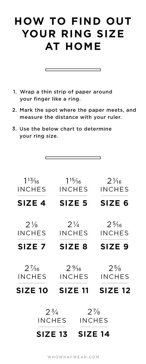 Onderzoek het Speeltoestellen Basistheorie How to Measure Your Ring Size | Who What Wear