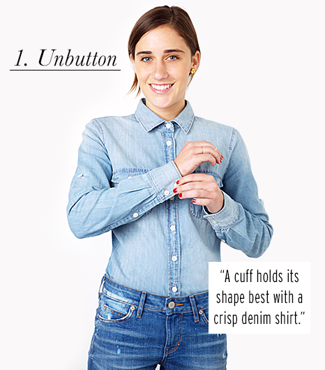 How to cuff your sleeves: unbutton the sleeve